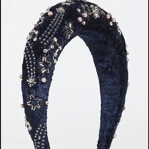 NWT Free People Lekha Padded Velvet Headband